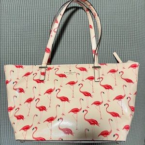 🦩 Limited edition Kate Spade flamingo tote purse!